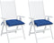 vidaXL - Stoelkussens - 2 - st - 40x40x7 - cm - oxford - stof - blauw