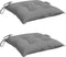 vidaXL - Stoelkussens - 2 - st - 40x40x7 - cm - oxford - stof - grijs