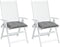 vidaXL - Stoelkussens - 2 - st - 40x40x7 - cm - oxford - stof - grijs