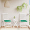 vidaXL - Stoelkussens - 2 - st - 40x40x7 - cm - oxford - stof - groen