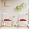 vidaXL - Stoelkussens - 2 - st - 40x40x7 - cm - oxford - stof - rood