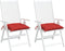 vidaXL - Stoelkussens - 2 - st - 40x40x7 - cm - oxford - stof - rood