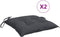 vidaXL - Stoelkussens - 2 - st - 40x40x7 - cm - oxford - stof - antracietkleurig