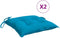 vidaXL - Stoelkussens - 2 - st - 40x40x7 - cm - oxford - stof - lichtblauw