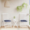vidaXL - Stoelkussens - 2 - st - 40x40x7 - cm - oxford - stof - marineblauw