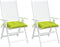 vidaXL - Stoelkussens - 2 - st - 40x40x7 - cm - oxford - stof - heldergroen