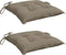 vidaXL - Stoelkussens - 2 - st - 40x40x7 - cm - oxford - stof - taupe