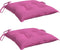 vidaXL - Stoelkussens - 2 - st - 40x40x7 - cm - stof - roze