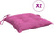 vidaXL - Stoelkussens - 2 - st - 50x50x7 - cm - oxford - stof - roze