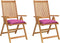 vidaXL - Stoelkussens - 2 - st - 50x50x7 - cm - oxford - stof - roze
