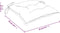 vidaXL - Stoelkussens - 2 - st - 50x50x7 - cm - oxford - stof - roze