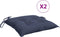 vidaXL - Stoelkussens - 2 - st - 50x50x7 - cm - oxford - stof - marineblauw