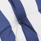 vidaXL - Stoelkussens - 2 - st - 50x50x7 - cm - stof - gestreept - wit - en - blauw