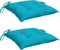 vidaXL - Stoelkussens - 2 - st - 50x50x7 - cm - stof - turquoise