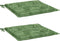 vidaXL - Stoelkussens - 2 - st - bladpatroon - 40x40x3 - cm - stof