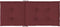 vidaXL - Stoelkussens - 2 - st - hoge - rug - 120x50x4 - cm - stof - gemêleerd - wijnrood