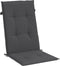 vidaXL - Stoelkussens - 2 - st - hoge - rug - 120x50x4 - cm - stof - gemêleerd - antraciet