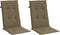 vidaXL - Stoelkussens - 2 - st - hoge - rug - 120x50x4 - cm - stof - gemêleerd - taupe