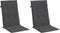vidaXL - Stoelkussens - 2 - st - hoge - rug - 120x50x4 - cm - stof - gemêleerd - antraciet