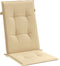 vidaXL - Stoelkussens - 2 - st - hoge - rug - 120x50x4 - cm - stof - gemêleerd - beige