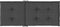 vidaXL - Stoelkussens - 2 - st - hoge - rug - 120x50x4 - cm - stof - gemêleerd - antraciet