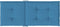 vidaXL - Stoelkussens - 2 - st - hoge - rug - 120x50x4 - cm - stof - gemêleerd - blauw