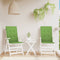vidaXL - Stoelkussens - 2 - st - hoge - rug - 120x50x4 - cm - stof - gemêleerd - groen