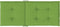 vidaXL - Stoelkussens - 2 - st - hoge - rug - 120x50x4 - cm - stof - gemêleerd - groen