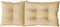 vidaXL - Stoelkussens - 2 - st - hoge - rug - 120x50x7 - cm - stof - gemêleerd - beige
