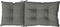 vidaXL - Stoelkussens - 2 - st - hoge - rug - 120x50x7 - cm - stof - donkergrijs