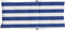 vidaXL - Stoelkussens - 2 - st - hoge - rug - gestreept - stof - wit - en - blauw