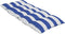vidaXL - Stoelkussens - 2 - st - hoge - rug - gestreept - stof - wit - en - blauw