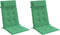 vidaXL - Stoelkussens - 2 - st - hoge - rug - oxford - stof - groen