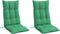 vidaXL - Stoelkussens - 2 - st - hoge - rug - oxford - stof - groen