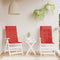 vidaXL - Stoelkussens - 2 - st - hoge - rug - oxford - stof - rood