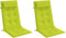 vidaXL - Stoelkussens - 2 - st - hoge - rug - oxford - stof - heldergroen