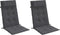 vidaXL - Stoelkussens - 2 - st - hoge - rug - oxford - stof - antracietkleurig