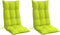 vidaXL - Stoelkussens - 2 - st - hoge - rug - oxford - stof - heldergroen