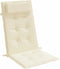 vidaXL - Stoelkussens - 2 - st - hoge - rug - oxford - stof - crèmekleurig