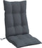vidaXL - Stoelkussens - 2 - st - hoge - rug - oxford - stof - antracietkleurig