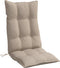 vidaXL - Stoelkussens - 2 - st - hoge - rug - oxford - stof - taupe
