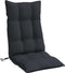 vidaXL - Stoelkussens - 2 - st - hoge - rug - oxford - stof - zwart