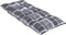 vidaXL - Stoelkussens - 2 - st - hoge - rug - ruitpatroon - oxford - stof - grijs
