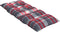 vidaXL - Stoelkussens - 2 - st - hoge - rug - ruitpatroon - oxford - stof - rood