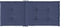 vidaXL - Stoelkussens - 2 - st - hoge - rug - stof - marineblauw