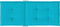 vidaXL - Stoelkussens - 2 - st - hoge - rug - stof - turquoise