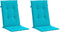 vidaXL - Stoelkussens - 2 - st - hoge - rug - stof - turquoise