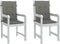 vidaXL - Stoelkussens - 2 - st - lage - rug - 100x50x4 - cm - stof - donkergrijs