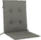 vidaXL - Stoelkussens - 2 - st - lage - rug - 100x50x4 - cm - stof - donkergrijs