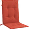 vidaXL - Stoelkussens - 2 - st - lage - rug - 100x50x4 - cm - stof - gemêleerd - rood